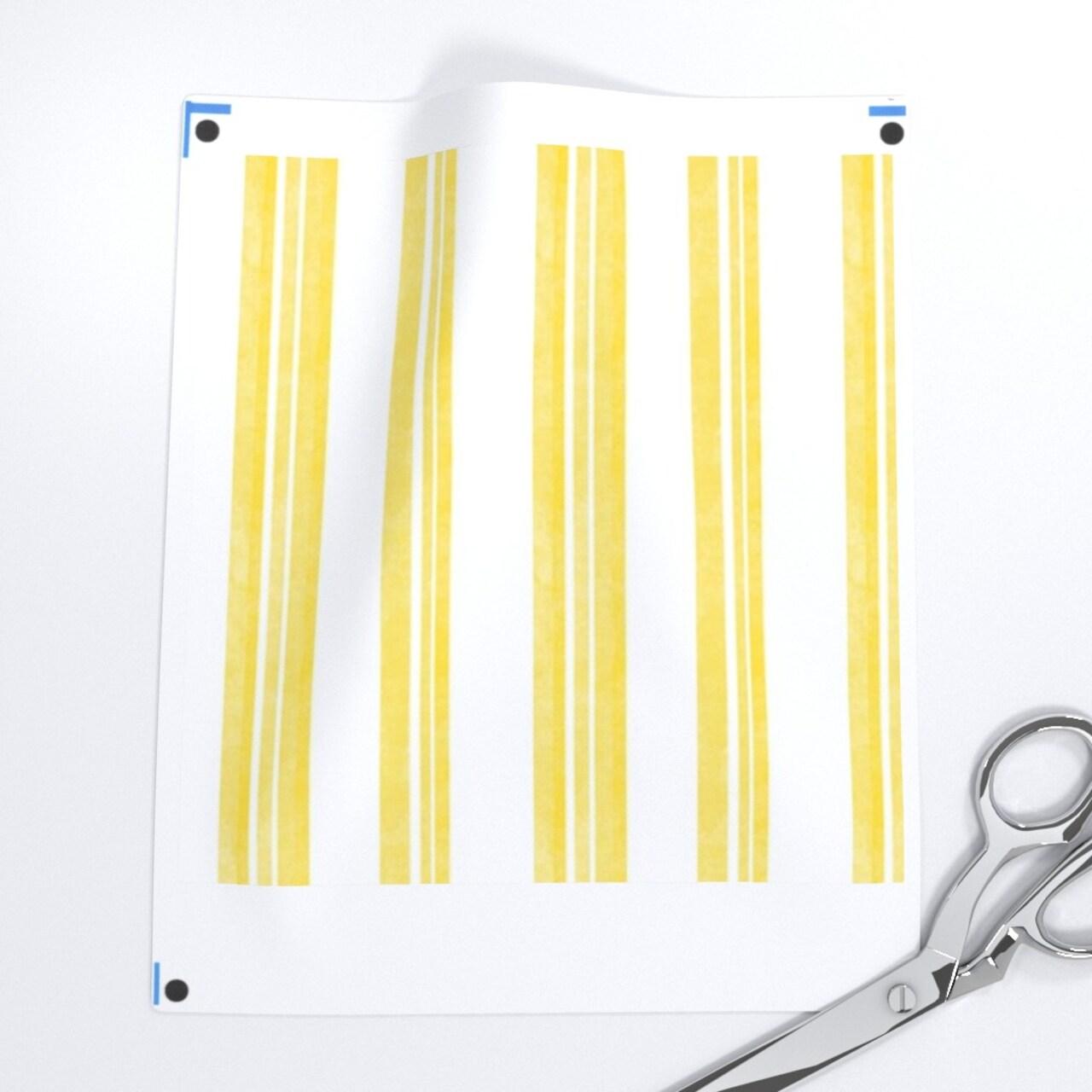 Yellow Painted Stripe Contemporary Limon Modern Coastal Summer Sunny Happy Large Scale Custom Removable Wallpaper by Spoonflower Peel & Stick Wallpaper 2FT Wide